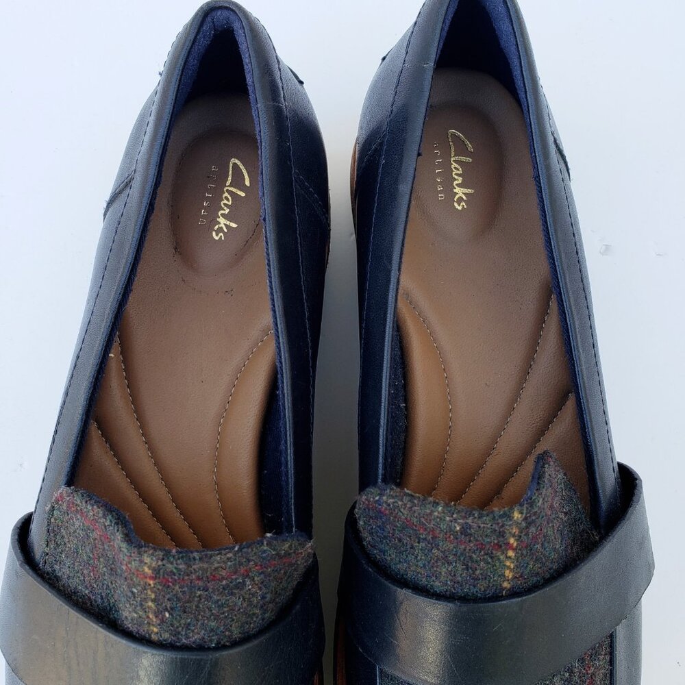 Tartan plaid platform chunky Teadale Elsa loafers - Picture 10 of 14